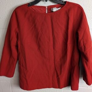 MaxMara Vibrant Red Knit Top Sz. 8